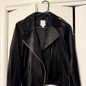 Lauren Conrad velvetly moto jacket